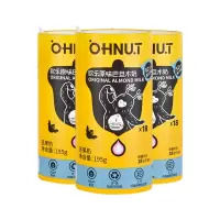 欧乐(OHNUT) 原味195ml*3巴旦木坚果奶健身营养植物蛋白饮料