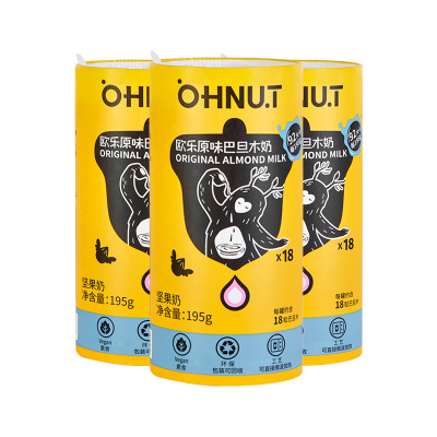 欧乐(OHNUT) 原味195ml*3巴旦木坚果奶健身营养植物蛋白饮料