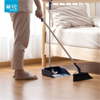 茶花(CHAHUA) 茶花扫把软毛扫帚簸箕套装组合畚斗簸箕笤帚扫地 深蓝色