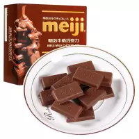 明治meiji巧克力 牛奶巧克力75g盒装