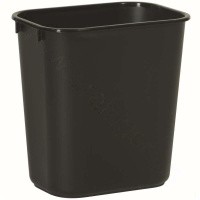 乐柏美 Rubbermaid FG295600BLA 中型垃圾桶26.6L-黑色(包装数量 1个)