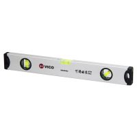 威克(vico)WK50402 水平尺400mm 高精度可调磁性水平尺 微型磁性铝合金小水平仪 靠尺装修测量工具