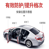 汽车门 防撞条贴 改装饰用品 红色20米