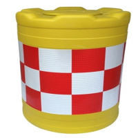 吹塑新料水马防撞桶600*800水马隔离墩圆形防撞桶塑料水马注水桶