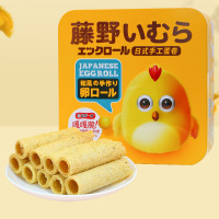 藤野一村日式手工蛋卷礼盒148g 年货鸡蛋卷铁盒食品 两盒价
