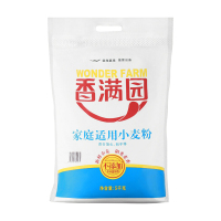 香满园家庭适用小麦粉5kg 花卷馒头包子面条家用面粉