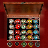 五大茗茶混装陶瓷木盒装 10件起购