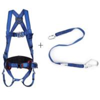 羿科 PN02+PN2281 带护腰安全带+连接织带 套装