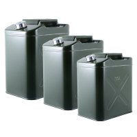 企购优品加厚铁油桶汽油桶3升加油桶柴油壶汽车摩托车备用油箱 摩托车迷你座桶专用油桶铁盖 3L