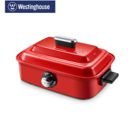 西屋(Westinghouse)WSC-1401 料理锅烧烤锅 电烧烤炉家用无烟不粘分离式(X)