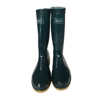 赫成回力813女中筒墨绿色雨靴