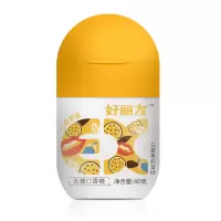 好丽友 EX 休闲 无糖 口香糖 百香果味 40g*24瓶