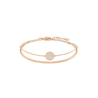 SNWQ施华洛世奇时尚百搭球拍手镯玫瑰金白钻5274892