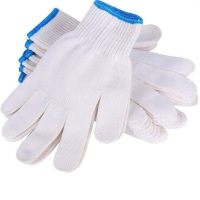 棉线手套 白色 10双装