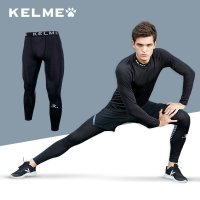 KELME卡尔美 紧身裤男运动健身长裤训练跑步弹力压缩足篮球打底裤
