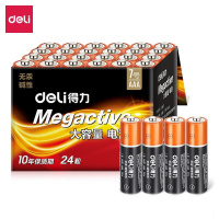 得力(deli) 7号电池 碱性干电池24粒装 适用于 儿童玩具/钟表/遥控器/电子秤/鼠标/电子门锁等 18507