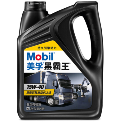 美孚(Mobil)黑霸王柴油机油 15W-40 CH-4/4L 新老包装随机发货