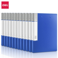 得力(deli)12只睿商高档系列A4金属双强力夹硬文件夹 大容量试卷资料夹诗朗诵签约夹板 文件收纳办公用品5412