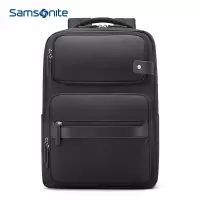 新秀丽(Samsonite)双肩包背包 商务休闲书包笔记本包 苹果电脑包15.6英寸 黑色
