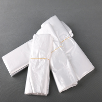 企购优品 白色透明食品袋手提塑料袋 33*50CM(30个/捆 10捆装)