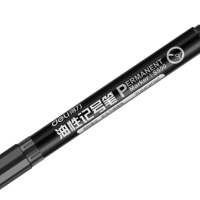 得力(deli)S550记号笔 10支/盒 粗 单头油性笔