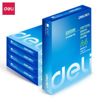 得力(deli)莱茵河 80g A4 复印纸 中高档打印纸 500张/包 5包1箱(整箱2500张)(西藏国策)