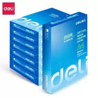 得力（deli）莱茵河 80g A4 复印纸 中高档打印纸 500张/包 8包1箱（整箱4000张）（西藏国策）