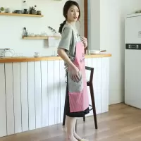 时尚简约厨房围裙 可擦手防水围裙订做印字