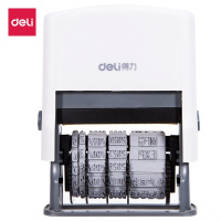 得力(deli)生产常用款文本+日期印章 77302(西藏国策)