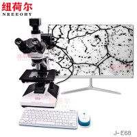 纽荷尔 工业显微镜电脑高清显微镜微米颗粒粉尘聚合物金属金相试样组织检测冶金电子晶圆芯片 J-E68
