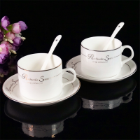 欧式陶瓷咖啡杯简约小精致下午茶杯碟