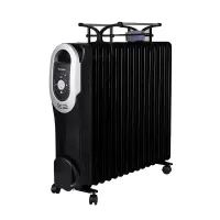 松桥取暖器 电暖器3档15片油汀MO-DB1501Z 数码显示 带加湿功能送晾衣架 电暖器 电暖气