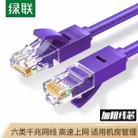 绿联(Ugreen) NW102-六类八芯双绞网线 紫色1米
