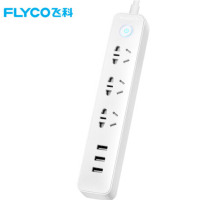 飞科(FLYCO)FS2071 新国标插线板/排插/接线板3USB+3组合孔 总控全长3米