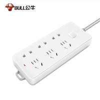 公牛 插座 GN-402 6位 总控全长10米