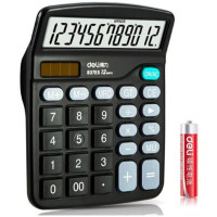 得力837ES桌面计算器(黑)(台)