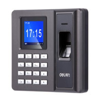 得力2250Z指纹考勤机(银黑)