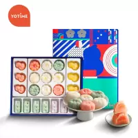 YOTIME 网红零食麻薯团子 特产传统糕点 雪媚娘下午茶点心 夹心麻薯饼 送礼佳品 新年礼物 麻薯菓子
