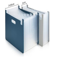 得力63951风琴包(深蓝)(个)