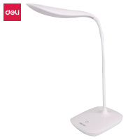 得力 4320 LED可充电触控台灯 无极调光学习办公台灯 混色