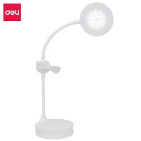 得力 4329 LED风扇台灯减蓝光触控风扇台灯 白色