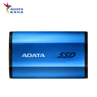 威刚(ADATA)移动固态硬盘 SE800 512GB TYPE-C 可加密 兼容Mac 蓝色