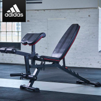阿迪达斯(adidas)ADBE-10238多功能可调节仰卧板 腹肌健身减肥器材仰卧起坐辅助器收腹机哑铃凳
