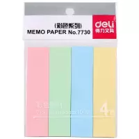 得力(deli)7730便利贴创意便利贴便签纸本小本子记事本大便条纸易事贴 混色装 7730