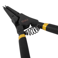 得力卡簧钳子RS内直7寸DL20021子卡环钳子挡圈钳卡黄钳弹簧钳