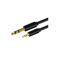 胜为(shengwei)音频转接头A150 3.5转6.5mm公对公音频线2米
