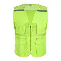 宜虎1902网状多口袋马甲工作服刺绣尺码全颜色可选