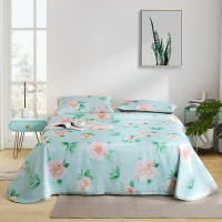 LOVO 田园花卉风 印花可水洗软凉席三件套