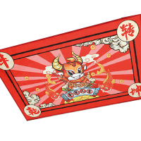 宝荣洁地垫地毯 牛来运转水晶绒毯面点塑颗粒防滑底50*80cmBRJ-4随机发货