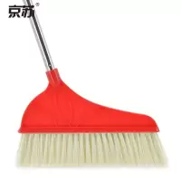 京苏 不锈钢软毛扫帚 扫把笤帚 防猪鬃扫把 颜色随机